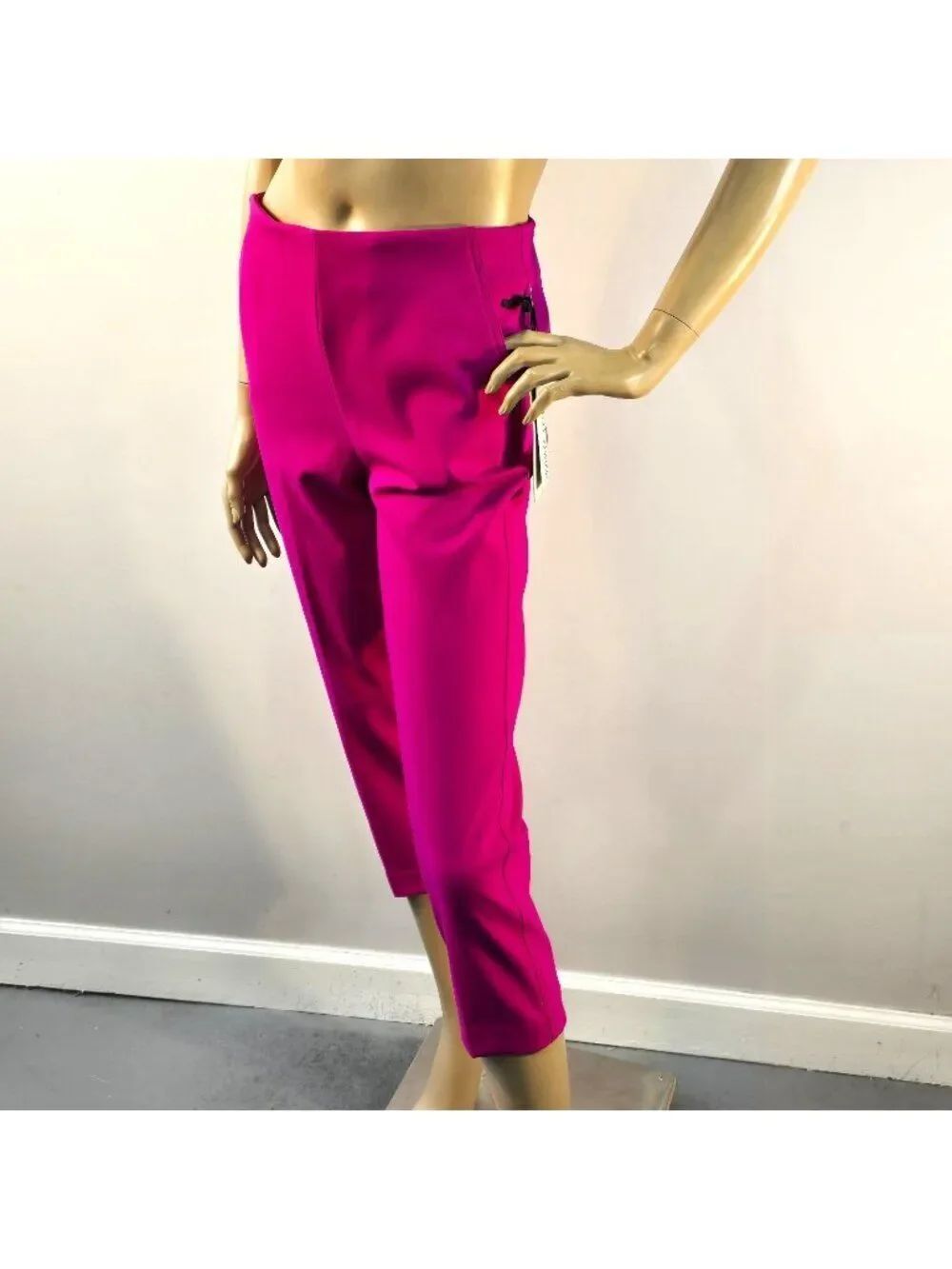Rachel Zoe Fuchsia Cropped Skinny Leg Hi-Rise Pants Size 2 New With Tags